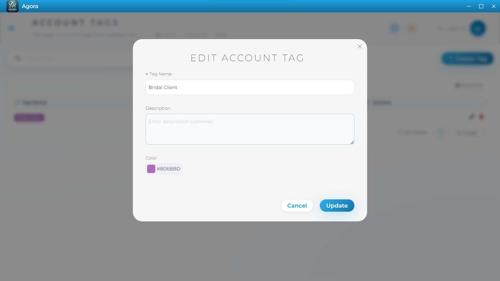 Edit Account Tag